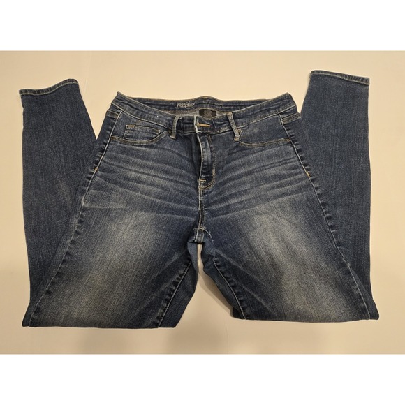 Mossimo Jeggings Sz 21/31R Womens Blue Stretch Pants Mid Rise Ladies Denim - Picture 1 of 6